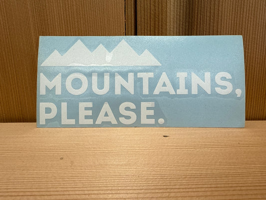 Mountains Please Decal
