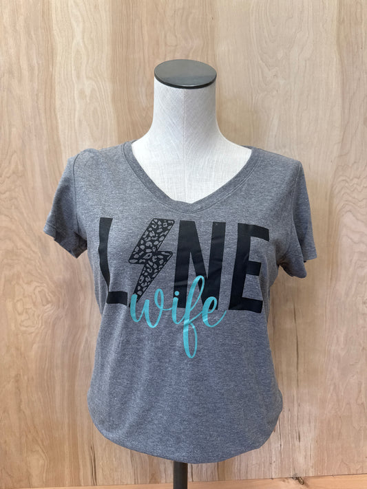 Line Wife Bolt V-Neck Tee