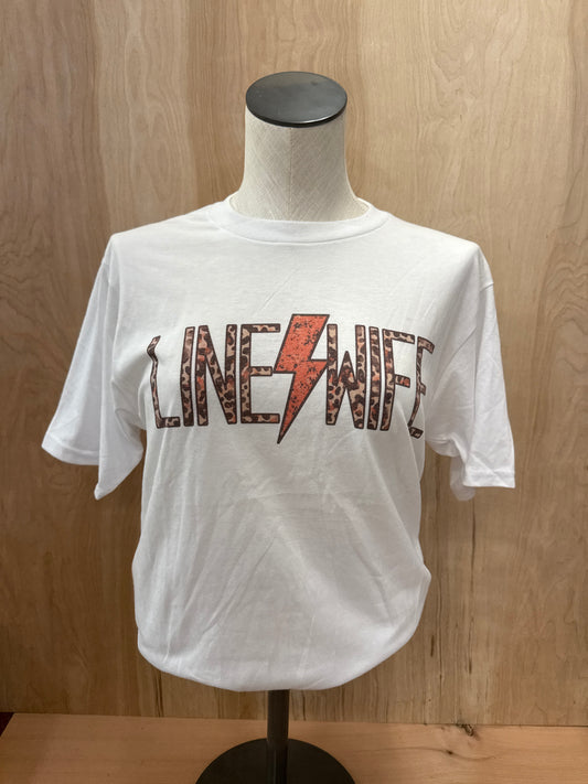 Line Wife Sublimation Bolt Tee