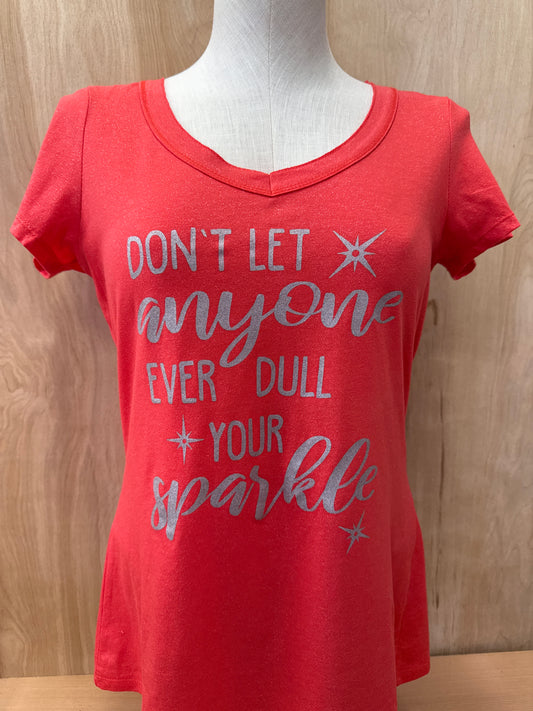 Dull Your Sparkle V-Neck