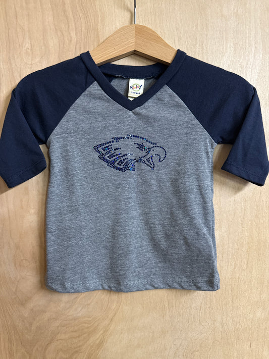 Stayton Eagles Spangled 3/4 Sleeve Infant Tee