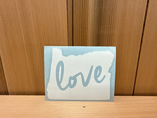 Oregon Love Decal