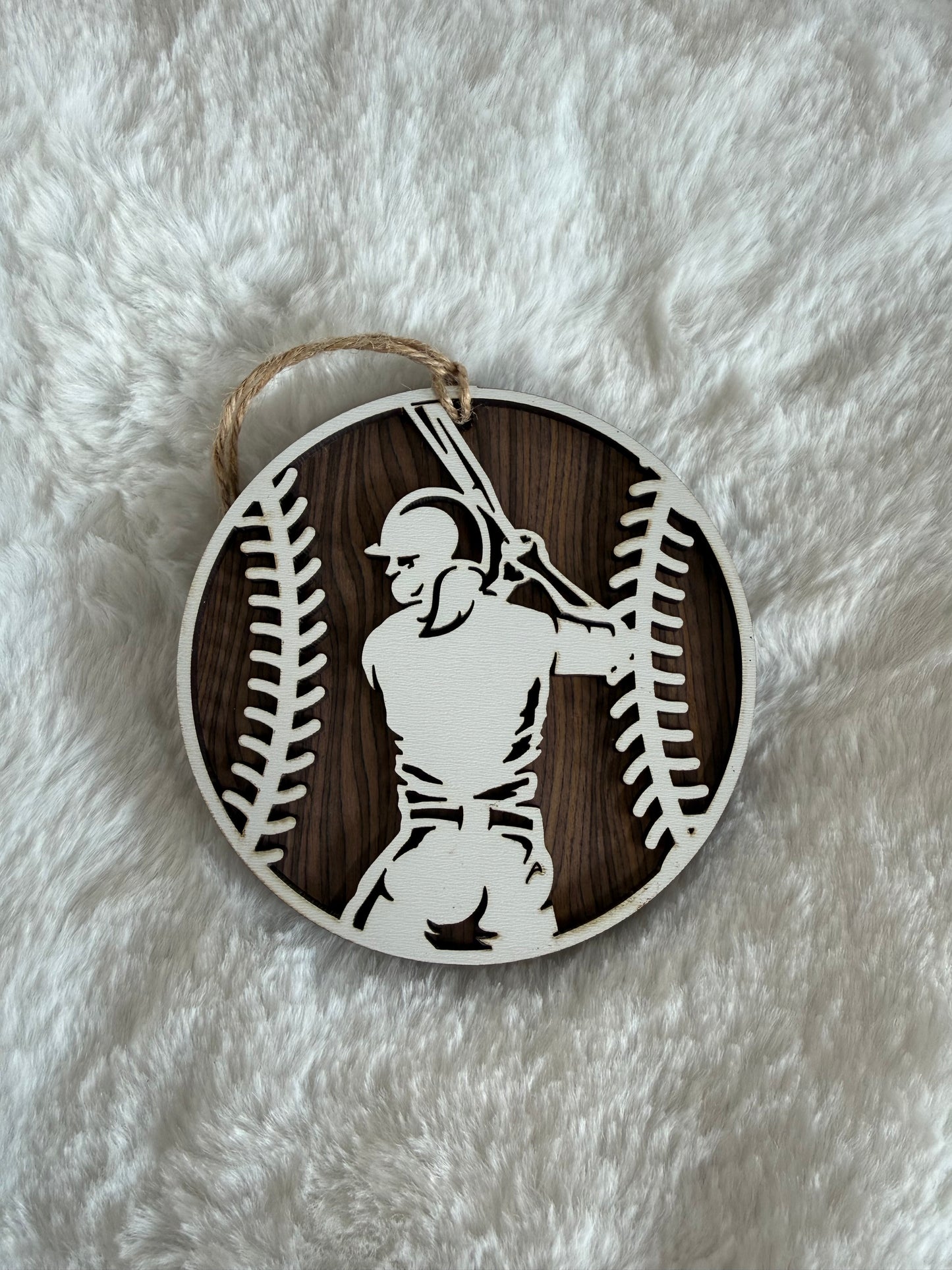 Laser Engraved Personalized Sports Ornaments