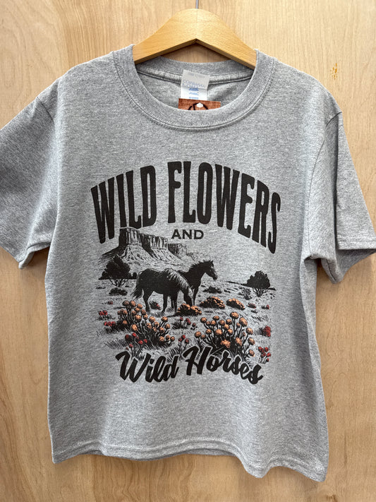 Wildflowers & Wild Horses Youth Tee