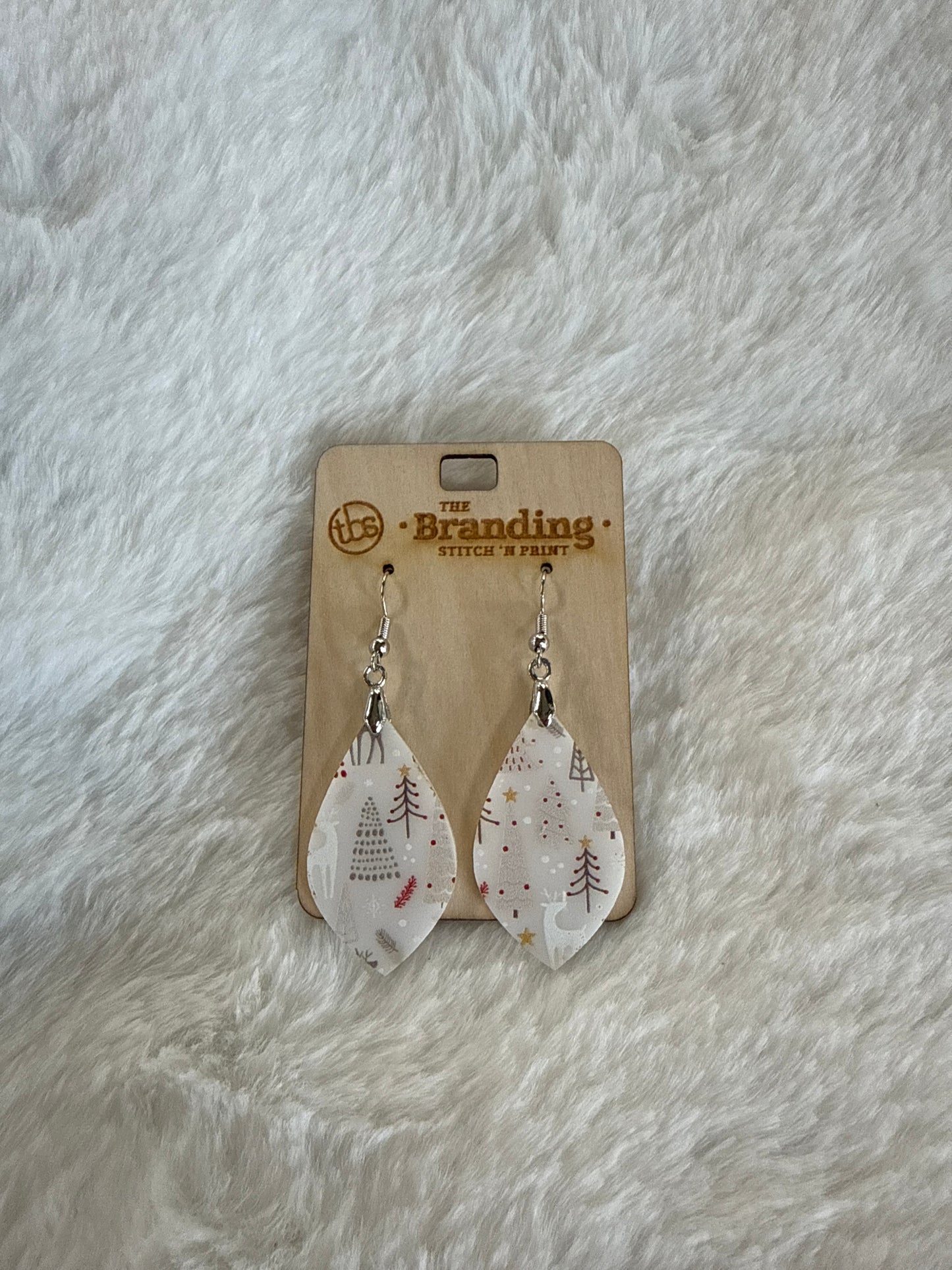 Christmas Tree Tear Drop Earring