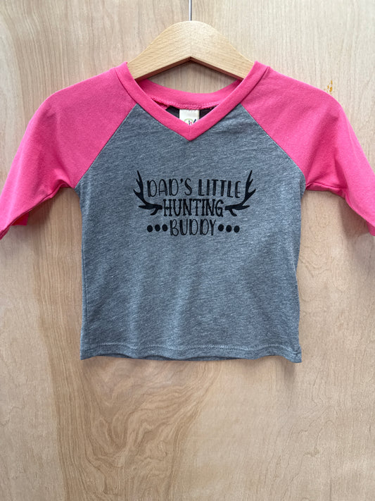 Daddy's Hunting Buddy 3/4 Sleeve Infant T-shirt