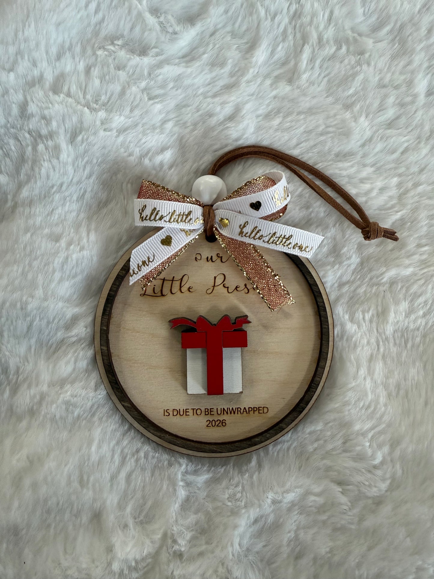 Our Little Present Due 2026 Ornament