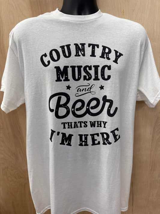 Country Music and Beer Tee