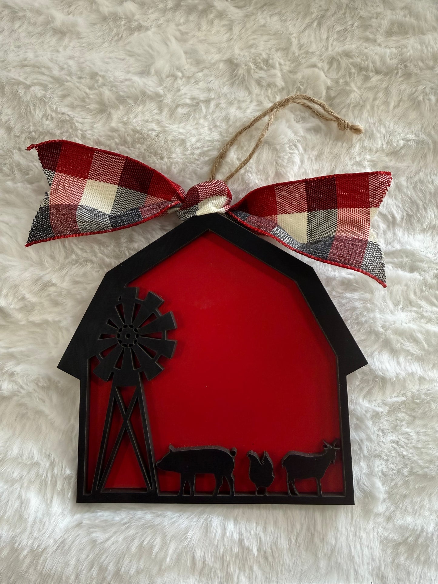 Laser Cut Barn Ornaments