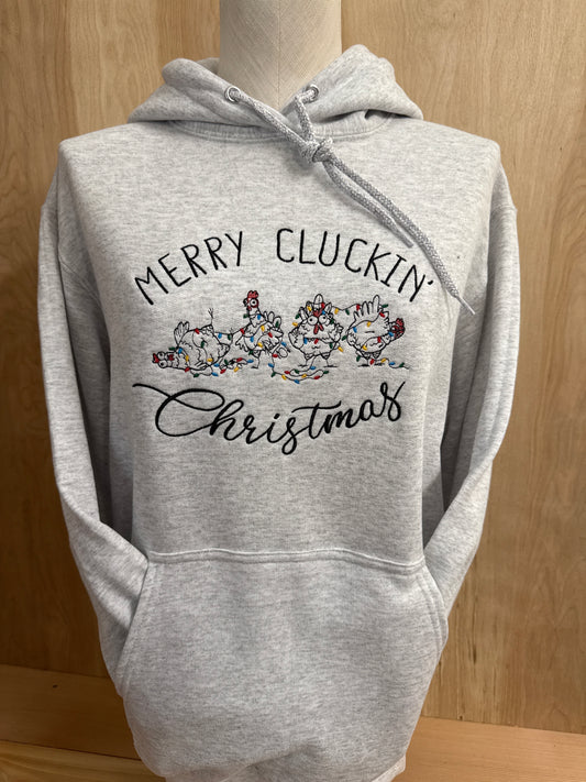 Merry Cluckin Christmas Hoodie