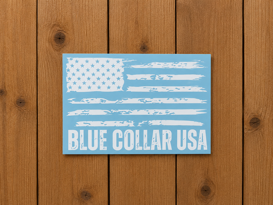 Blue Collar USA Decal
