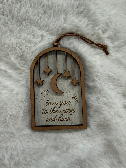 Love You To The Moon and Back Ornament