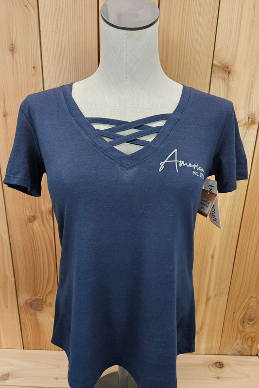 Camo Flag V-Neck Tee