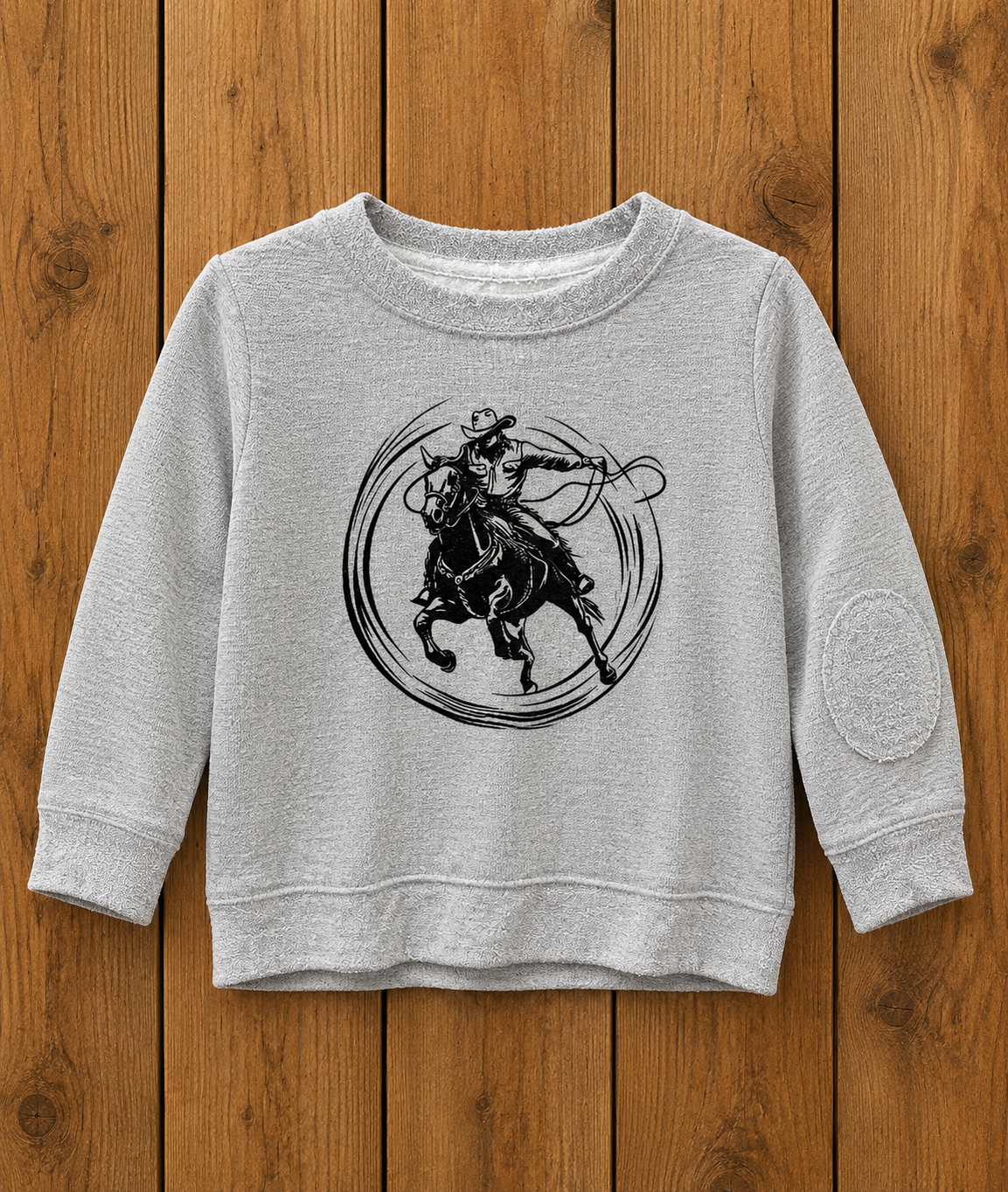 Cowboy Circle Toddler Crewneck