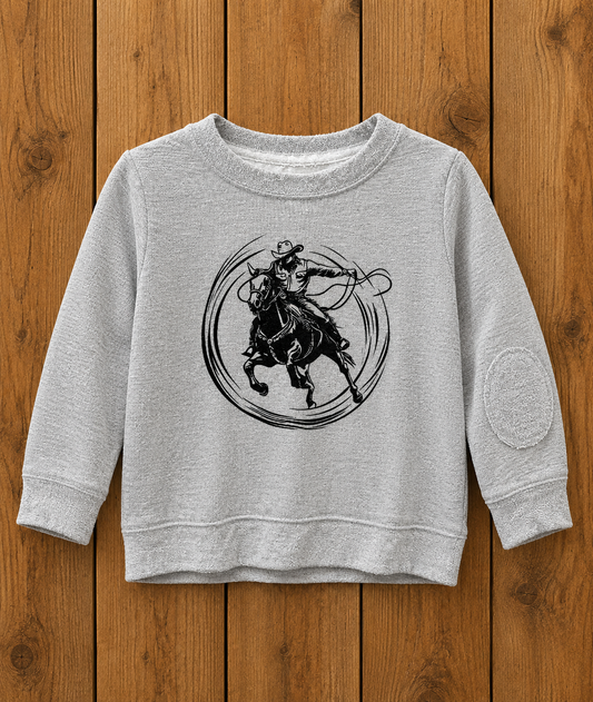 Cowboy Circle Toddler Crewneck