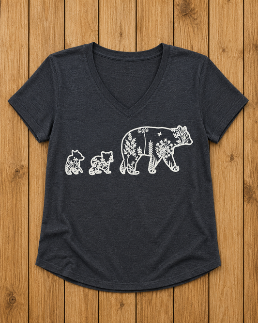 Mama Bear V-neck T-shirt
