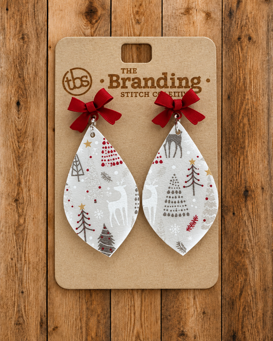 Christmas Tree Tear Drop Earring