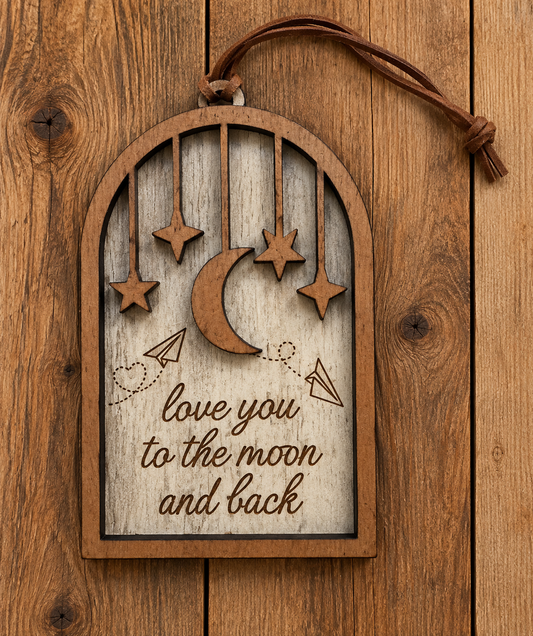 Love You To The Moon and Back Ornament
