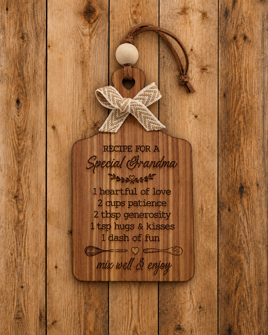 Recipe For A Special Grandma Ornament