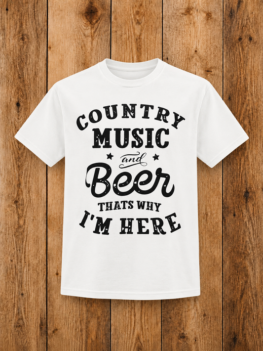 Country Music and Beer Tee