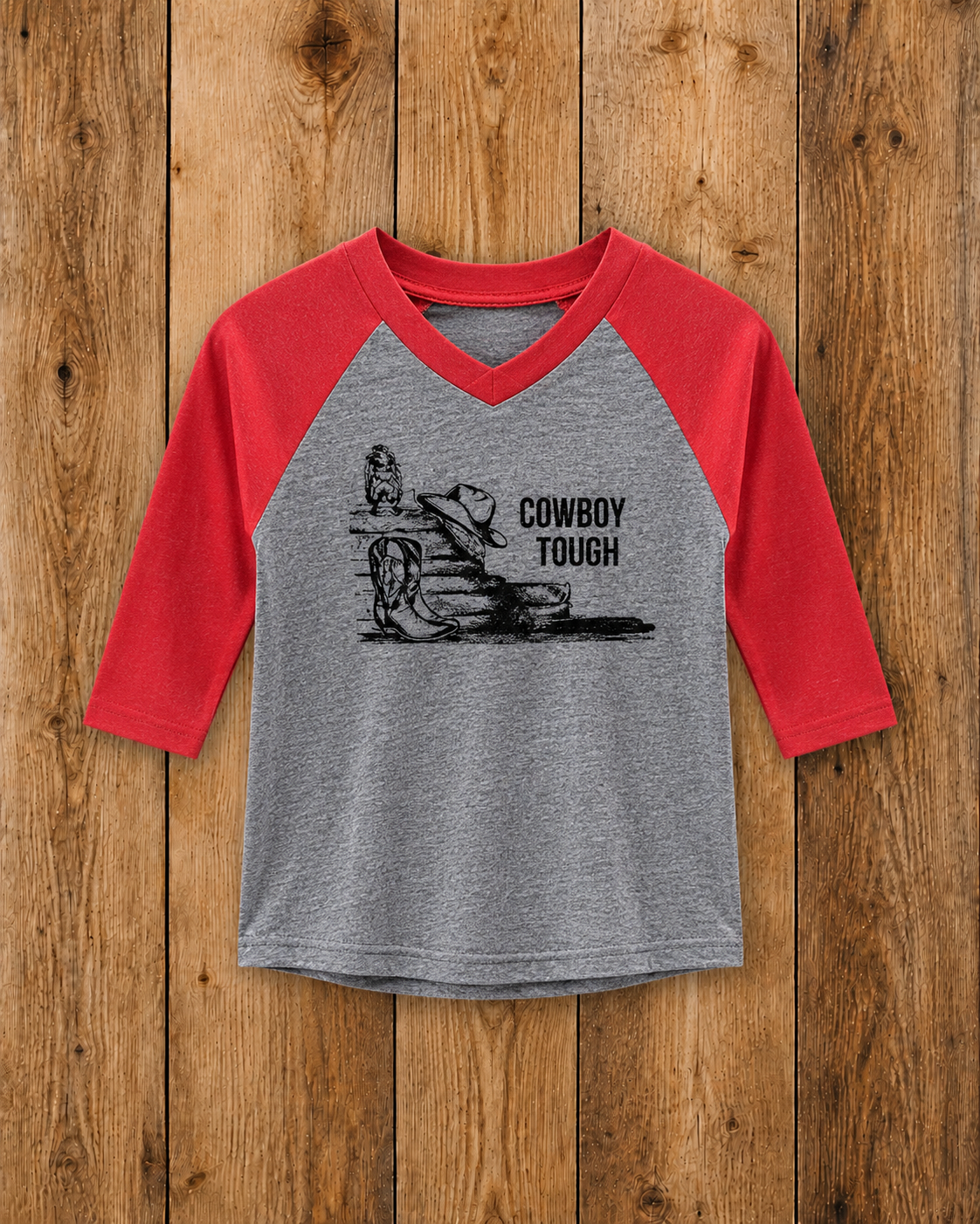 Cowboy Tough 3/4 Sleeve Infant Tee