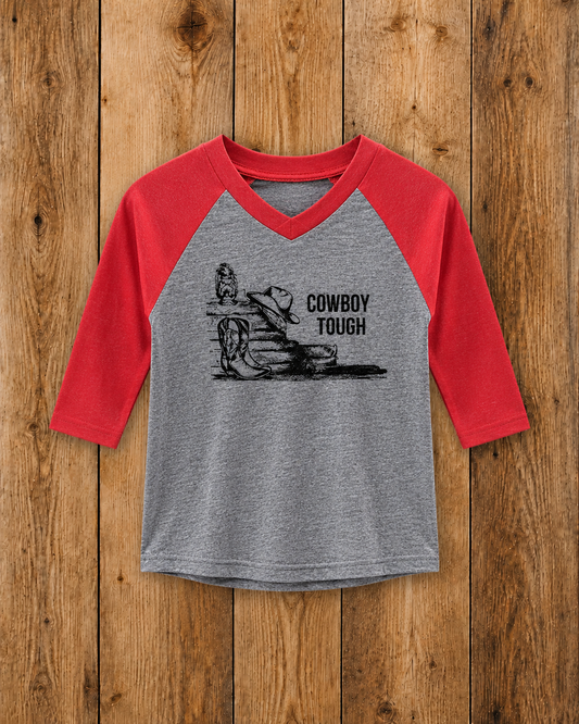 Cowboy Tough 3/4 Sleeve Infant Tee