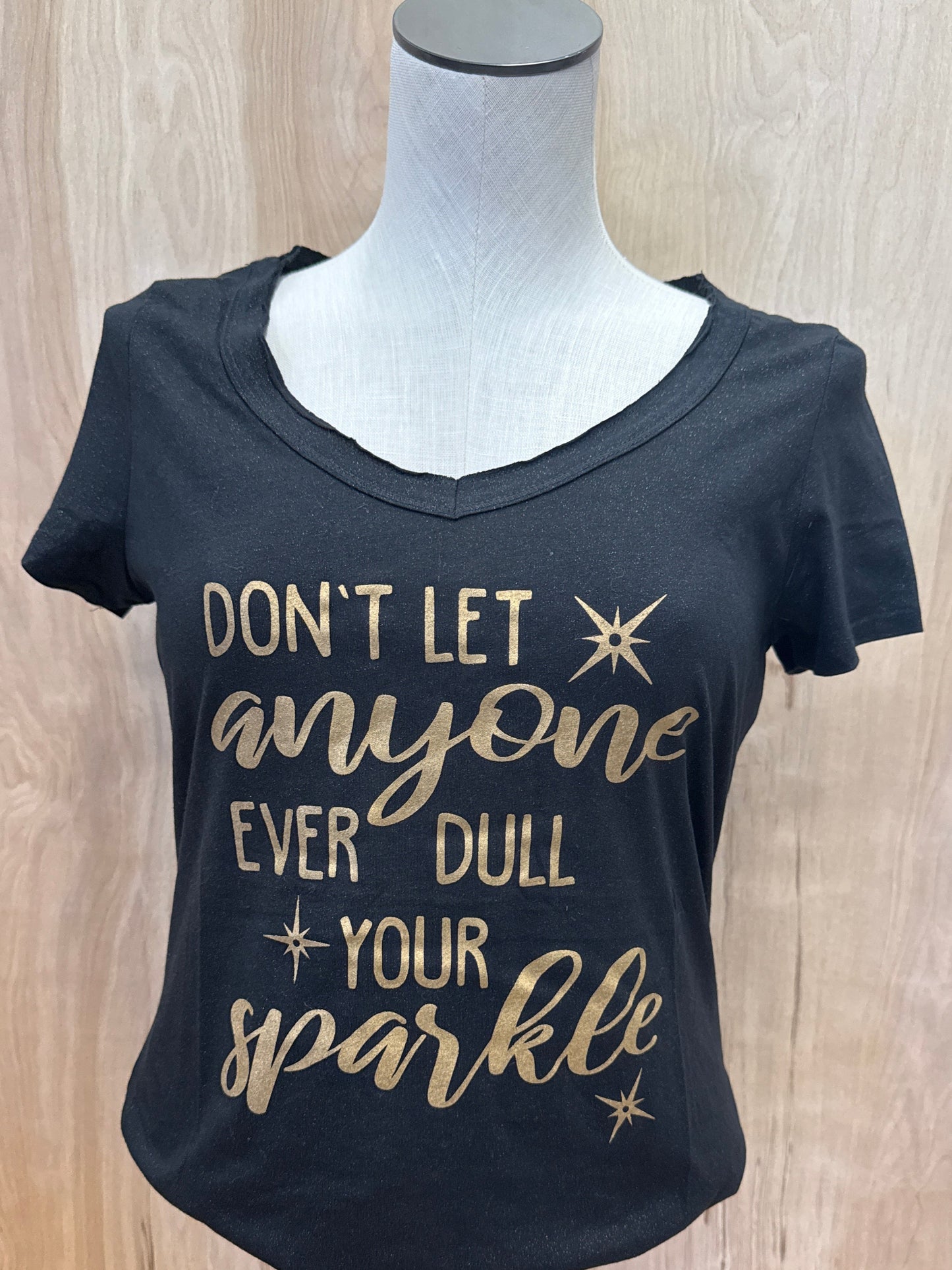 Dull Your Sparkle V-Neck