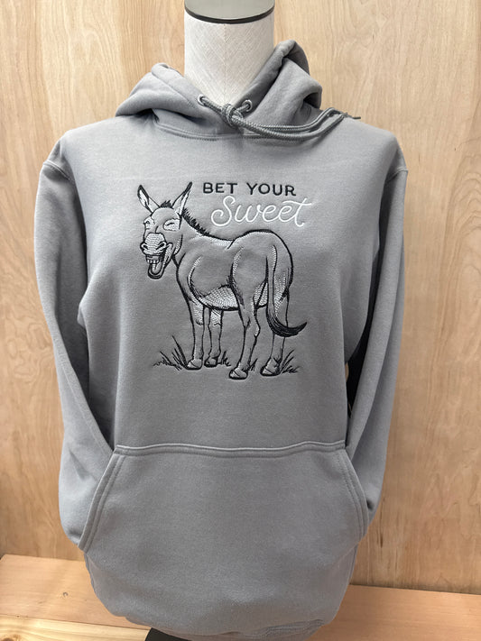 Embroidered Sweet Donkey Hoodie