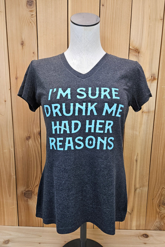 Drunk Me V-Neck Tee