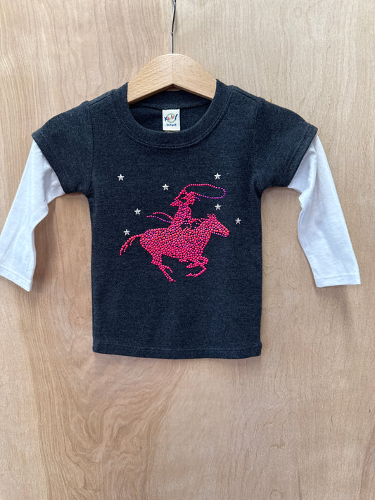 Bling Ropper LS Sleeve Infant Tee