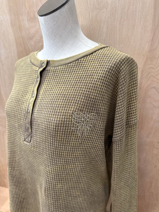 Boot Stitch Waffle Henley