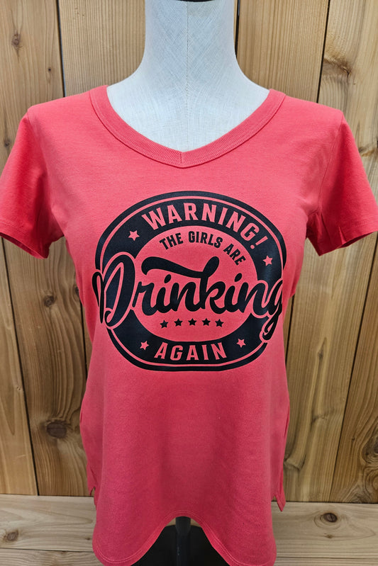 Girls Are Drinking V-Neck Tee