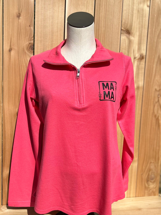 Mama 1/4 Zip Sweatshirt
