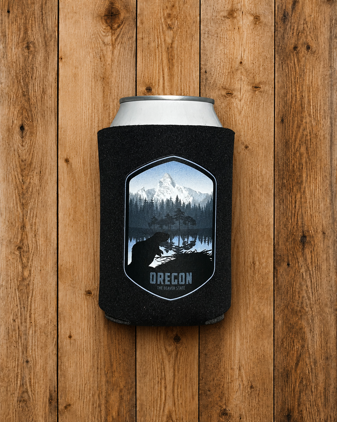 Oregon the Beaver State Koozie