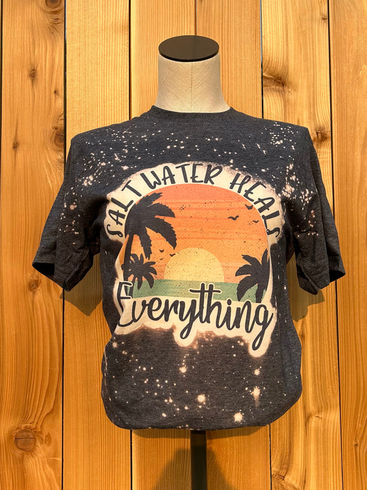 Salt Water Heals Bleached T-shirt