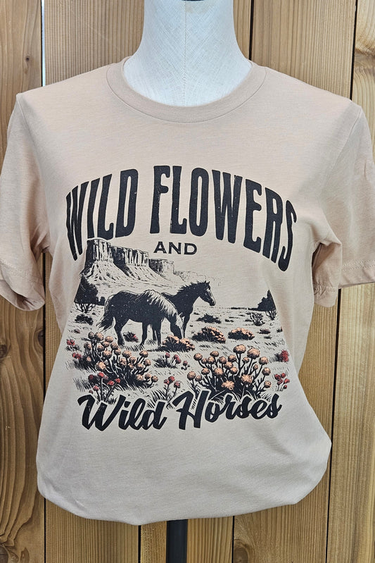 Wildflowers & Wild Horses Tee
