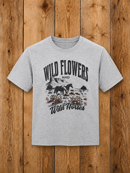 Wildflowers & Wild Horses Youth Tee