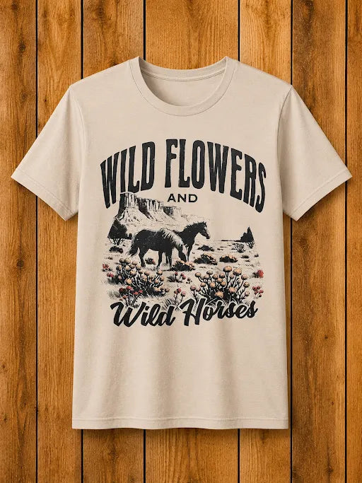 Wildflowers & Wild Horses Tee