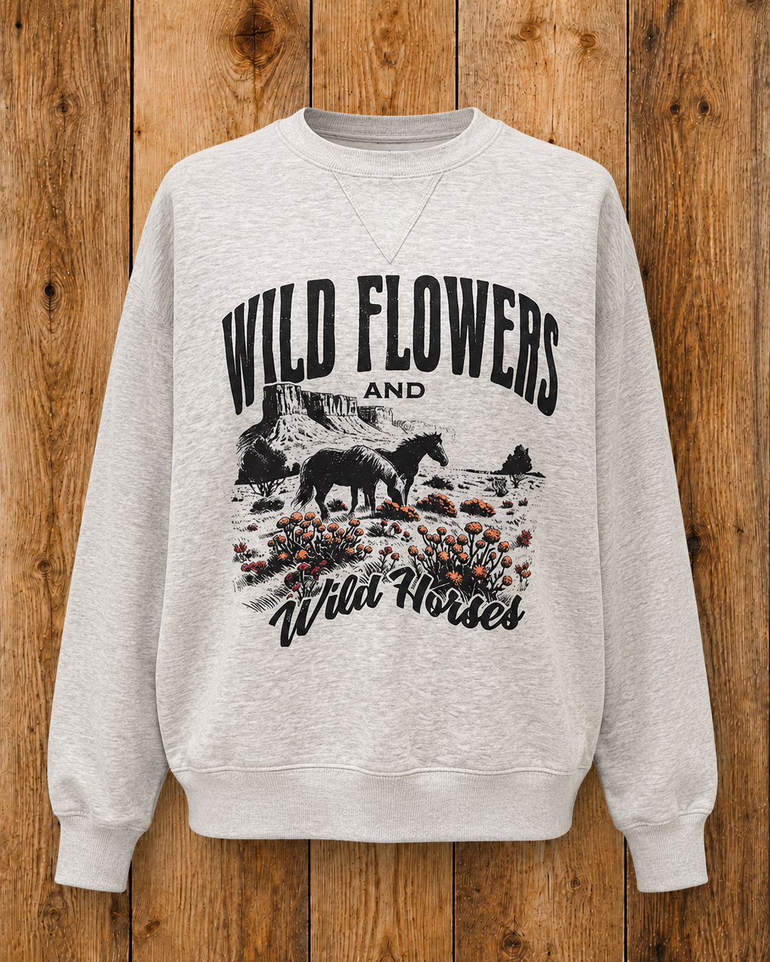 Wildflowers & Wild Horses Crewneck