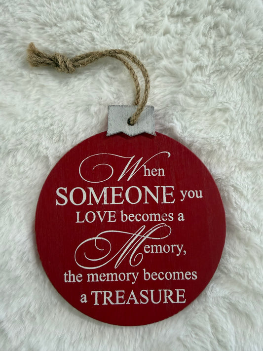 Memory Becomes a Treasure Ornament