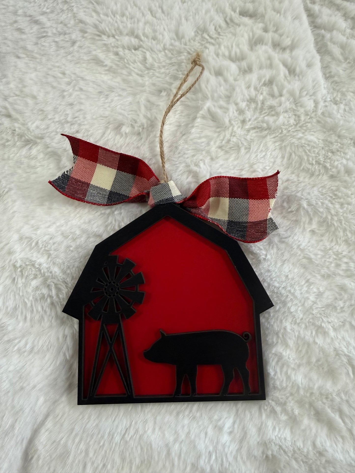 Laser Cut Barn Ornaments