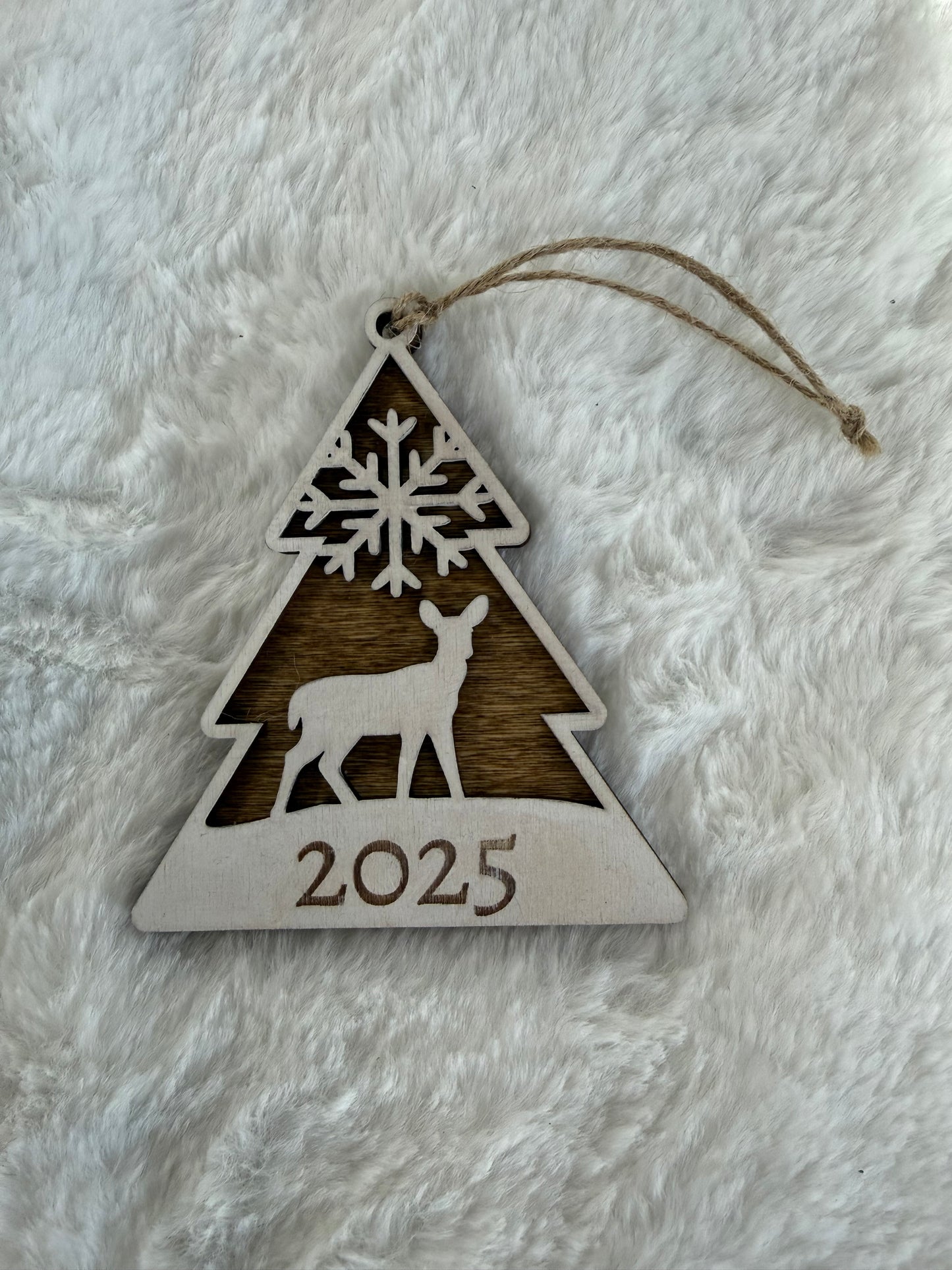 Detailed Laser Cut Tree Ornaments