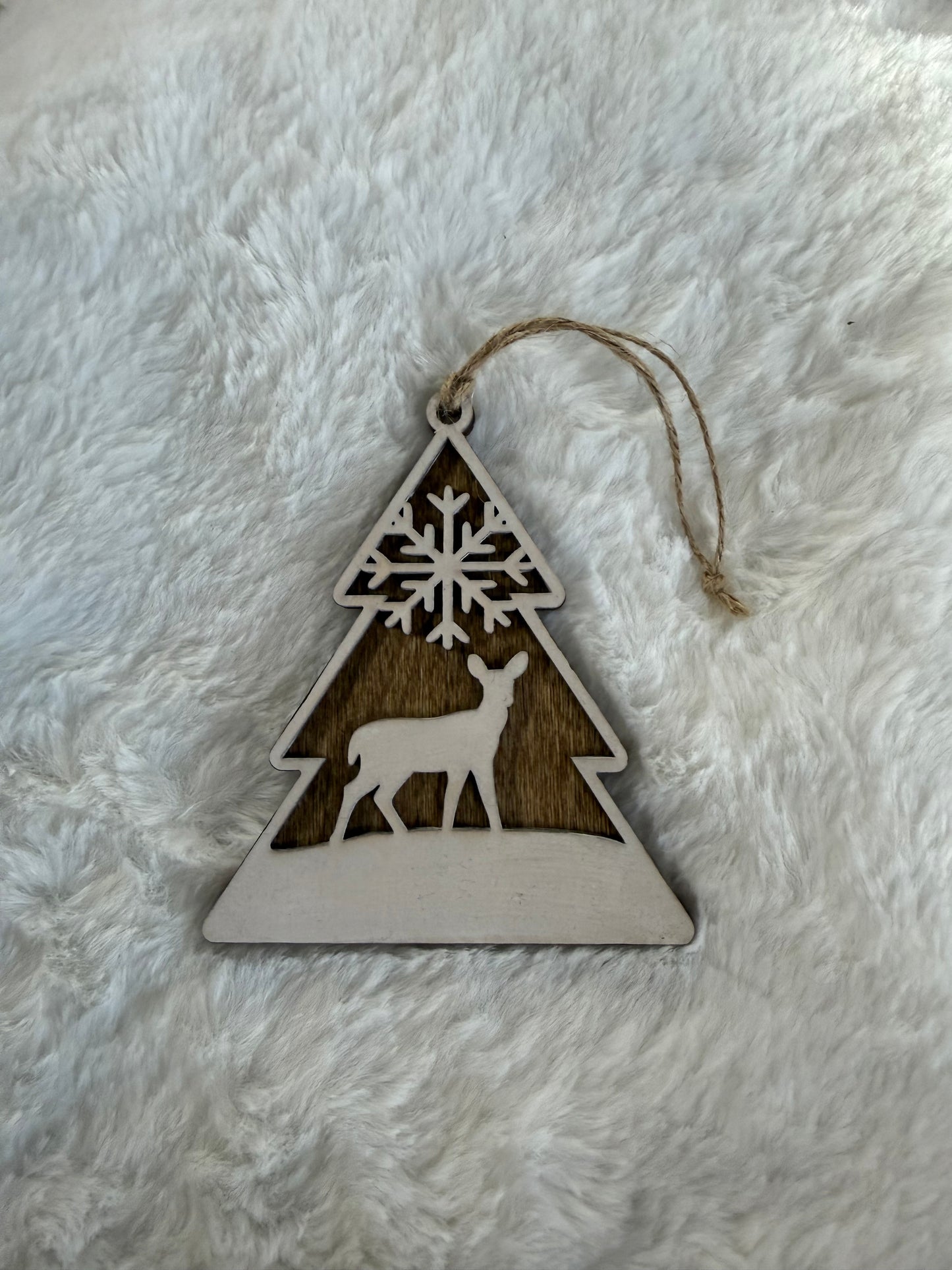 Detailed Laser Cut Tree Ornaments