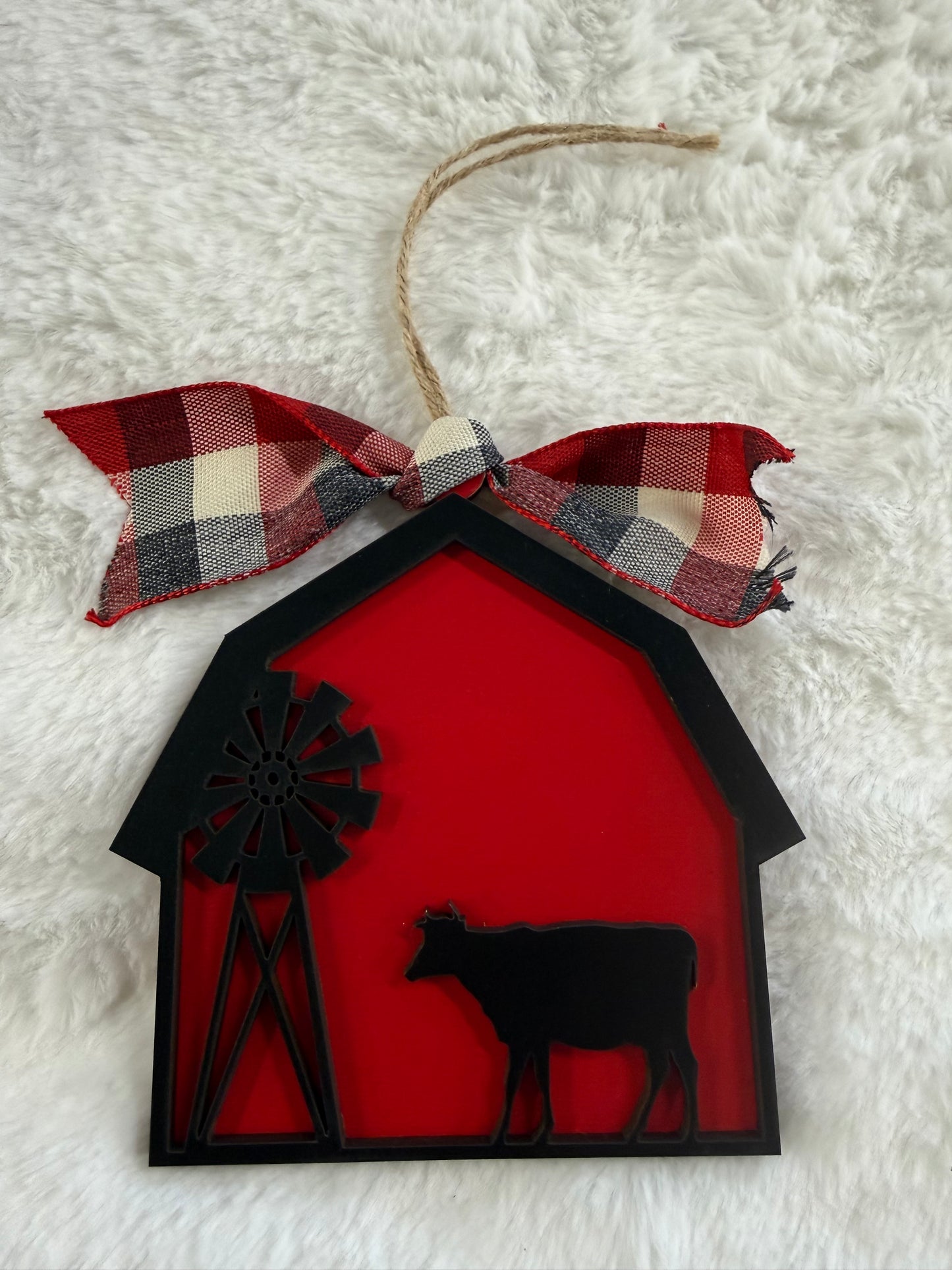 Laser Cut Barn Ornaments