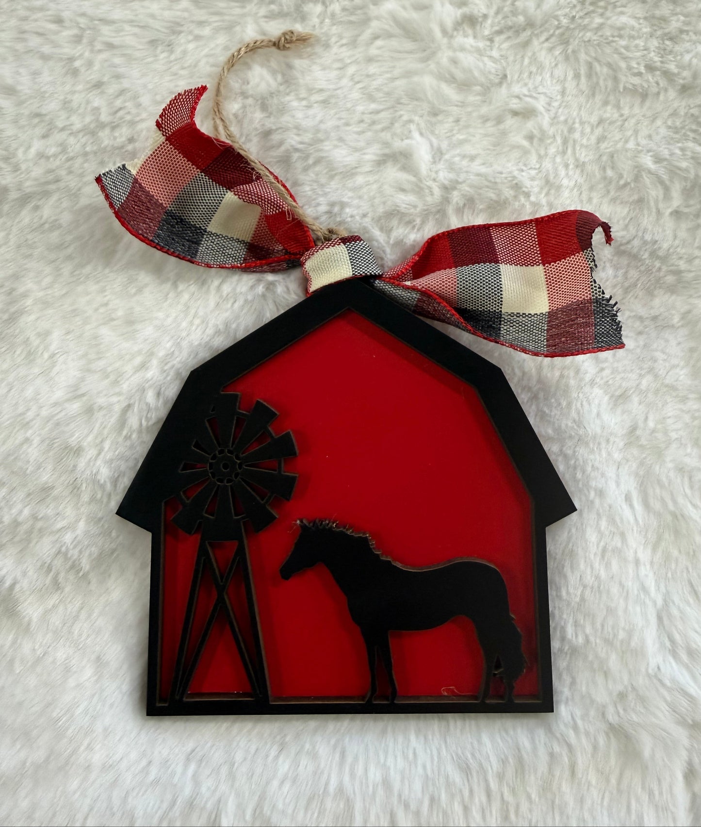 Laser Cut Barn Ornaments