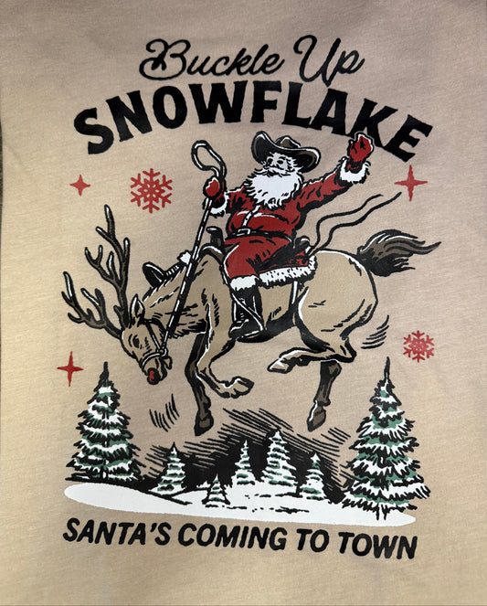 Buckle Up Santa Tee