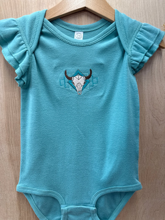 Tribal Flutter Sleeve Onesie