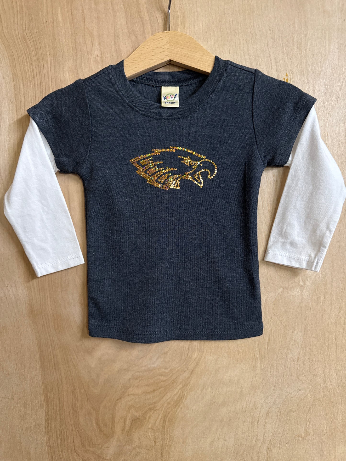 Stayton Eagles Spangled LS Infant T-Shirt