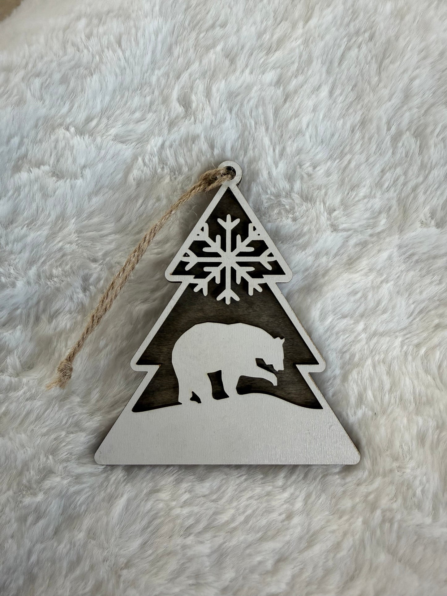 Detailed Laser Cut Tree Ornaments