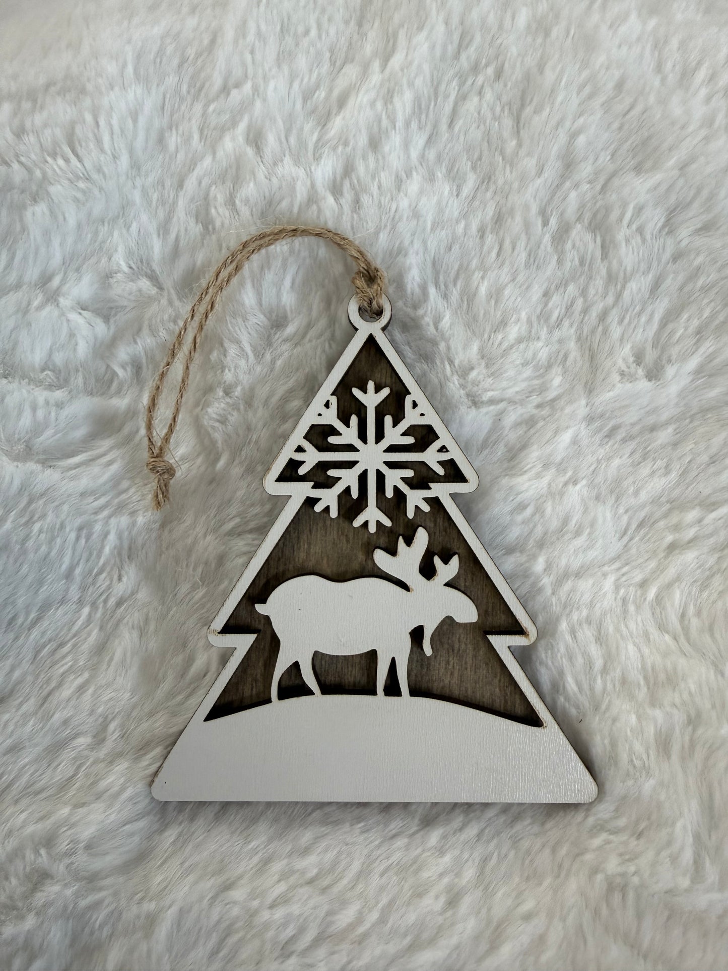 Detailed Laser Cut Tree Ornaments